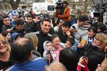 Lionel Scaloni chegou a Pujato