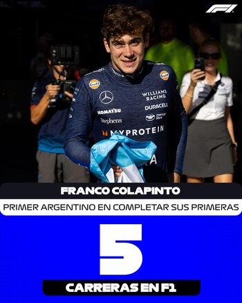 El récord histórico de Colapinto