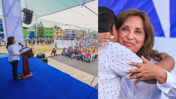 Dina Boluarte se confunde al