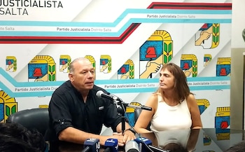 Sergio Berni junto a "Luchy"