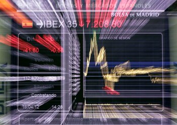 Un tablero electrónico con datos