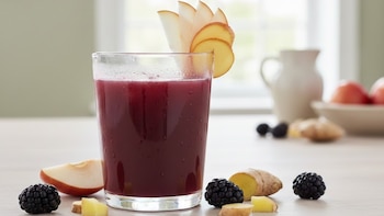 Jugo de ciruela, pera y