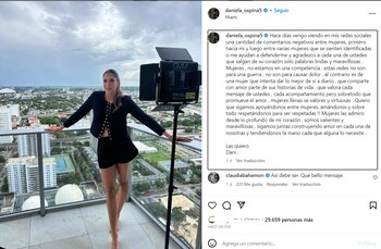 Daniela Ospina se cansó de