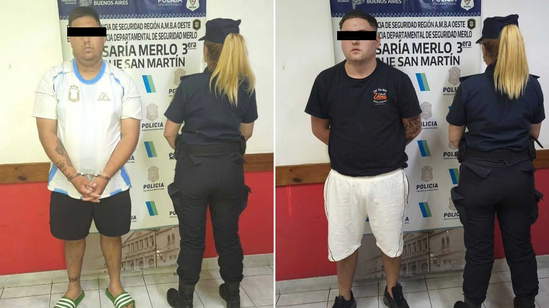 Los dos primeros detenidos: Leonel Ruiz y Nazareno Ailan