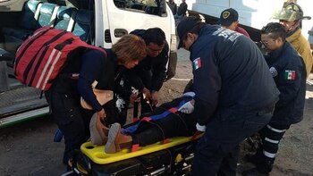 El conductor intentó ganarle el