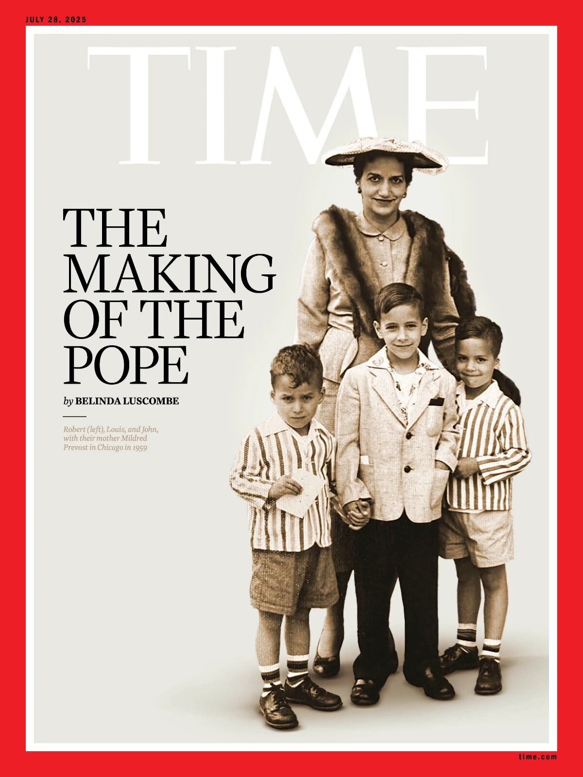 León XIV protagoniza la edición especial de TIME, que analiza el simbolismo global detrás de su elección (Papa Portada Time Julio 2025)