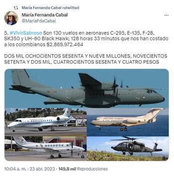 María Fernanda Cabal criticó a