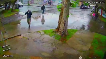 Robo relámpago en una pescadería