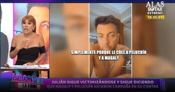 Magaly Medina destruye a Julián Zucchi y dice que se victimiza. (Captura: Magaly TV La Firme)