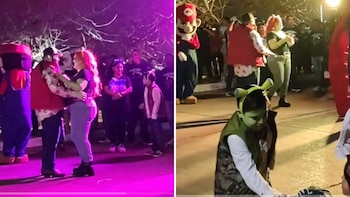 La familia acudió hasta con