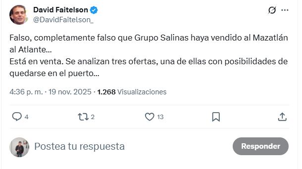 El futuro de Mazatlán FC genera especulación tras rumores de venta al Atlante, desmentidos por David Faitelson en redes sociales.