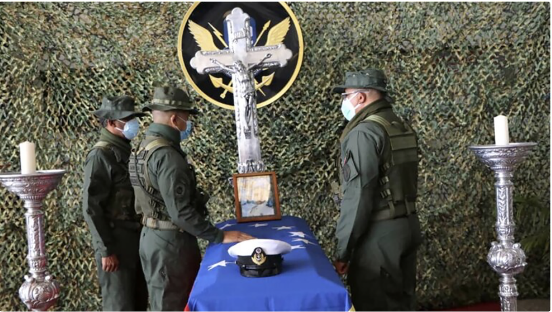 Funeral de uno de los 16 militares que murieron en la guerra en Apure en el 2021
