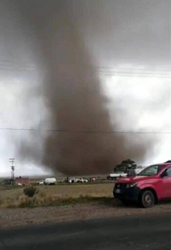 Tornado ocurrido en Hidalgo, México