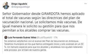 Diego Agudelo, alcalde de Girardota,