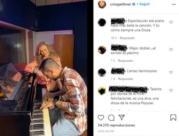 Post en Instagram de Aura