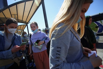 A Ukrainian family chat as