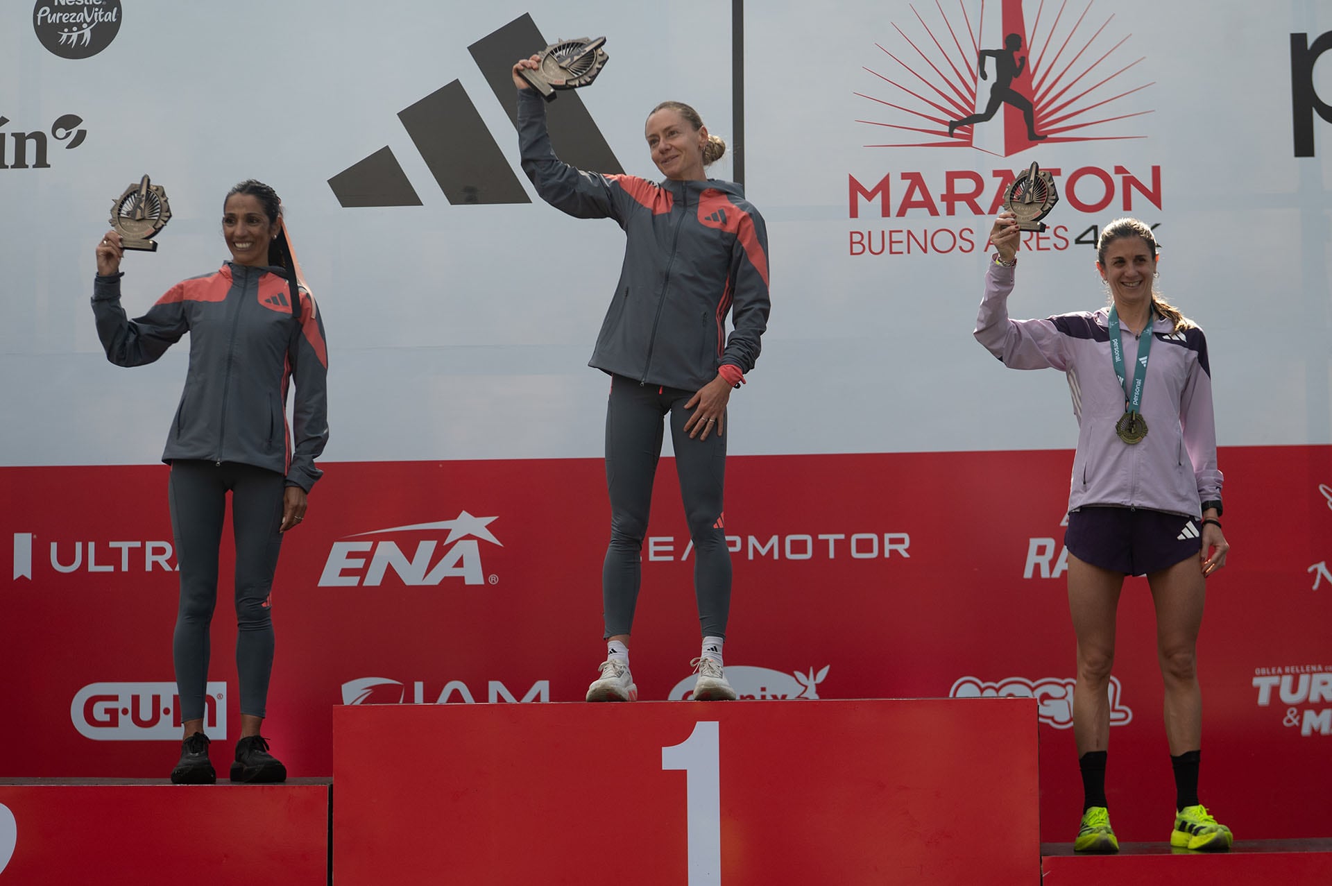 Chiara Mainetti, Anahí Castaño y Mercedes Piredda integraron el podio femenino argentino