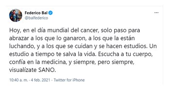 Fede Bal habló sobre la