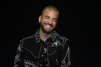 El cantante colombiano Maluma habla durante una rueda de prensa, en una imagen de archivo. EFE/Luis Eduardo Noriega A