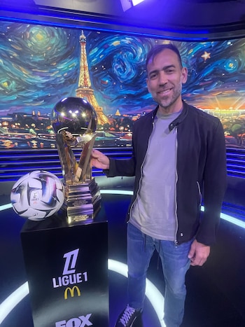 Cesar Delgado promociona en México mediante FOX la Ligue One. (Foto: Jesús Flores Beltrán)