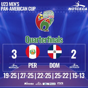 Perú venció 3-2 a Rep.