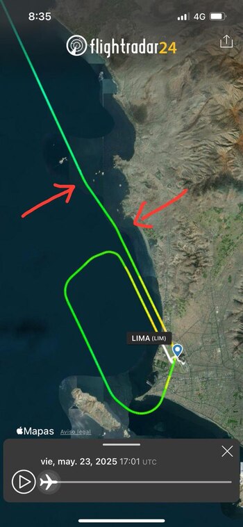 Captura de la maniobra de