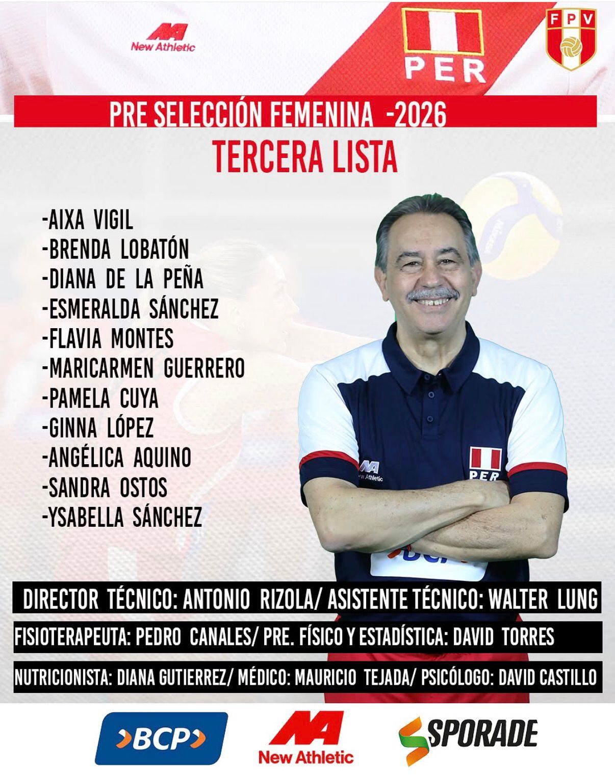 Las jugadoras de Alianza Lima y San Martín convocadas a la selección peruana de vóley.