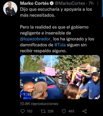 Marko Cortés condenó el monto