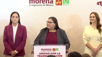 La presidenta de la Comisión Nacional de Elecciones, Citlalli Hernández, informa que el documento saldrá por la tarde y detalla que el registro para la alianza con PVEM y PT inicia el 22 de junio.