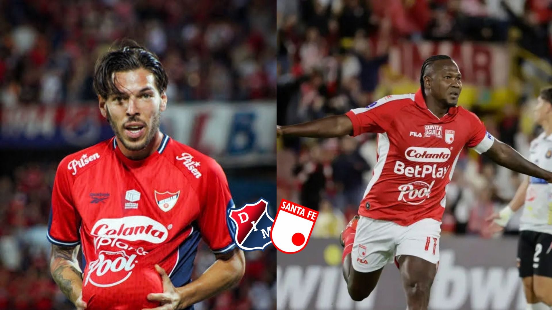 Deportivo Independiente Medellín enfrentará a Independiente Santa Fe en el estadio Atanasio Girardot de Medellín a partir de las 7:00 p. m. - crédito EFE