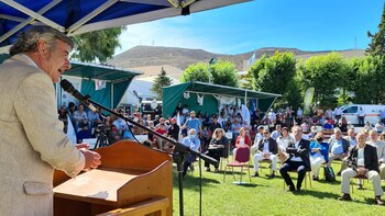 Nicolás Pino, en su discurso