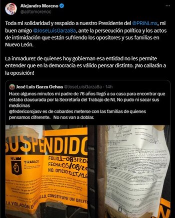 El líder priista mostró su