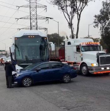 choque carretera Texcoco-Lechería Ecatepec Edomex