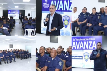 Un proceso de socialización sobre el contenido legal de la iniciativa legislativa fue conducido por facilitadores, quienes comunicaron los principales cambios previstos y la relevancia de la preparación permanente para los efectivos (Collage de la Policía Nacional)