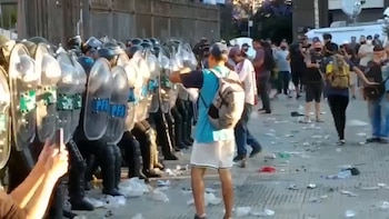 Los concurrentes provocaron con gritos