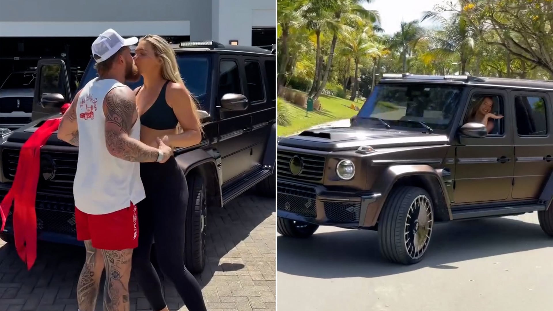 El influencer le obsequió un exclusivo Bentley Brabus G-Class