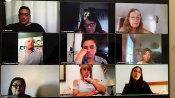 Una de las últimas teleconferencias