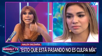 Naldy Saldaña rompe en llanto y hace pedido tras denunciar presunto acoso: "Solo pido justicia".Captura: Magaly TV La Firme.