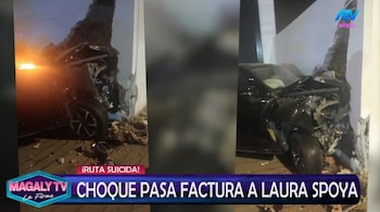 Derco exige a Laura Spoya asumir parte de los costos del accidente de la camioneta Haval H9. Captura: Magaly TV La Firme.