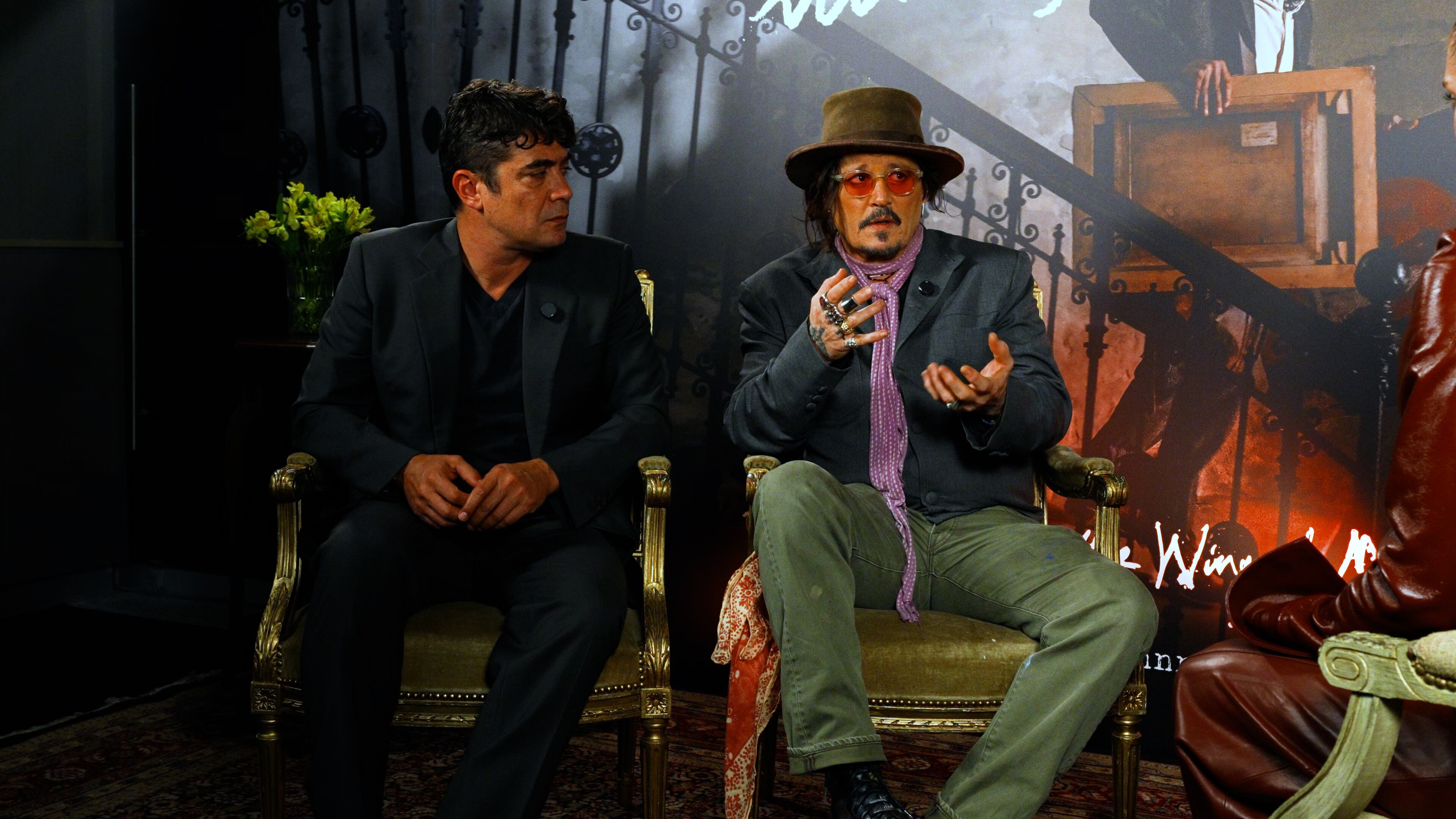 Johnny Depp y Riccardo Scamarcio en una entrevista exclusiva con Infobae