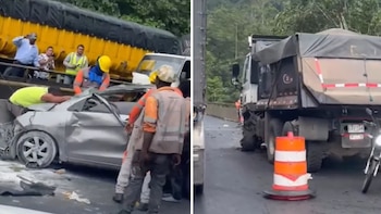 Aparatoso accidente de tránsito entre