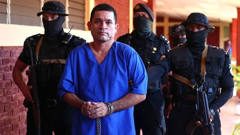 Las autoridades de Nicaragua exhibieron públicamente a Douglas Pérez Centeno el 19 de febrero de 2024, pero no informaron dónde sería recluido ni si fue presentado ante la Justicia. (Redes sociales)