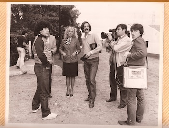 Eglis Giovanelli con Diego Maradona