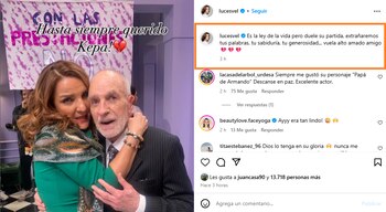 Luces Velásquez lamentó la partida