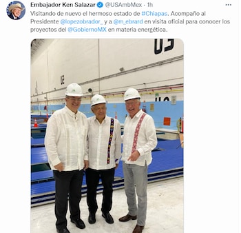 AMLO supervisó los trabajos de