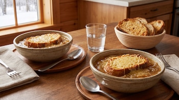 Receta de sopa de cebolla con vino blanco, rápida y fácil