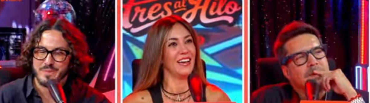Tilsa Lozano confiesa que sigue creyendo en el amor a los 43 años y Gabriel Calvo le lanza inesperada advertencia. Captura: Tres al Hilo.