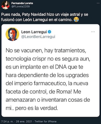 León Larregui y Paty navidad