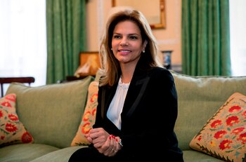 En la imagen, la presidenta