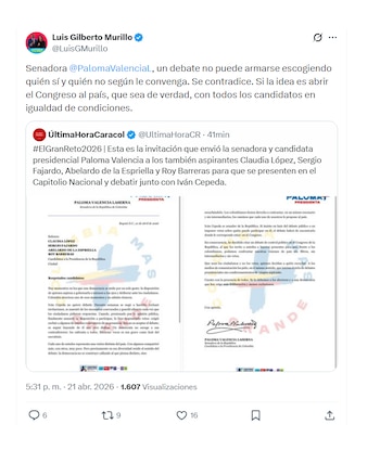 Luis Gilberto Murillo contra Paloma Valencia